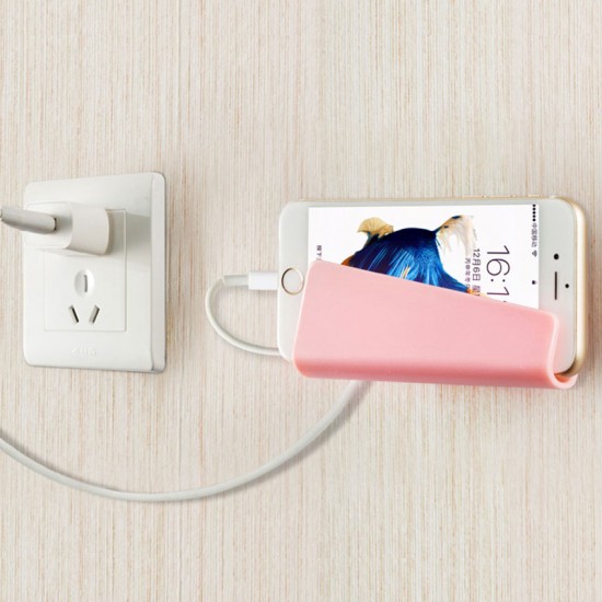 黏貼式手機充電支架  無痕插座支架
