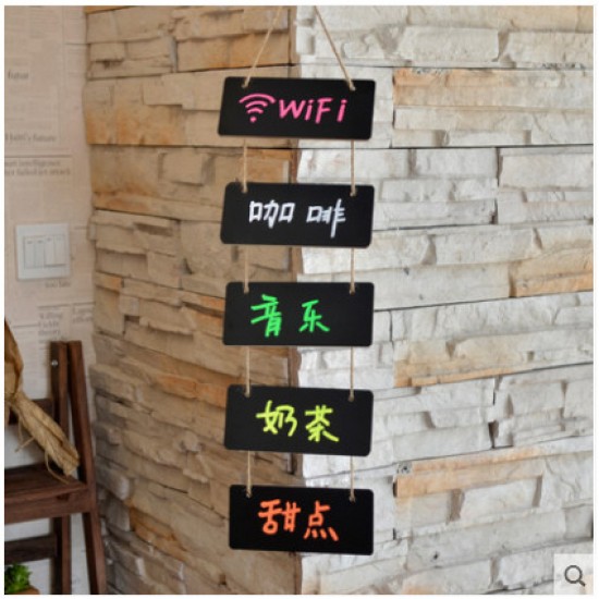 掛式小黑板 迷你店鋪黑板 趣味黑板 創意門牌 手寫黑板