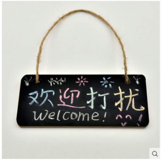 掛式小黑板 迷你店鋪黑板 趣味黑板 創意門牌 手寫黑板