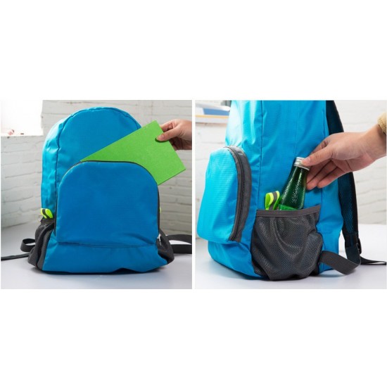 戶外便攜可折疊雙肩包 旅行登山包 防水尼龍運動後背包 雙肩背包