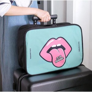 可愛手提旅行收納包 登機包 大號行李衣物拉桿箱