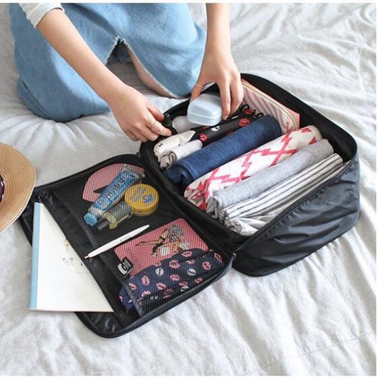 可愛手提旅行收納包 登機包 大號行李衣物拉桿箱