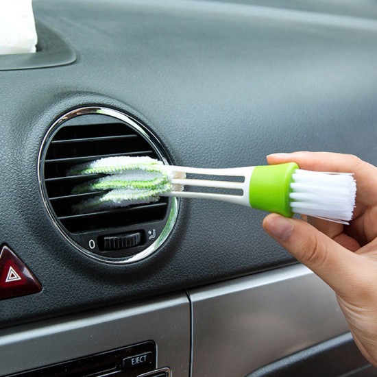 空調出風口雙頭清潔刷子 汽車空調軟毛刷