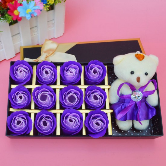 玫瑰香皂花禮盒 教師節 畢業 生日 母親節 情人節仿真花禮盒