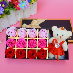 玫瑰香皂花禮盒 教師節 畢業 生日 母親節 情人節仿真花禮盒