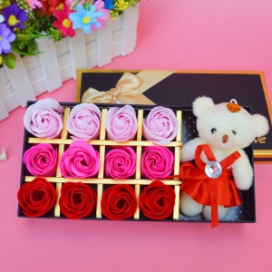 玫瑰香皂花禮盒 教師節 畢業 生日 母親節 情人節仿真花禮盒