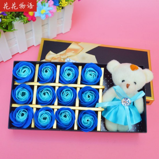 玫瑰香皂花禮盒 教師節 畢業 生日 母親節 情人節仿真花禮盒