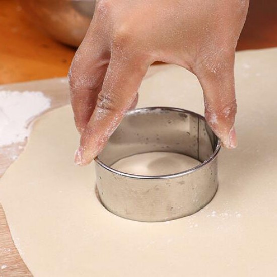 廚房不銹鋼切餃子皮模型 壓餃子皮神器  餛飩皮模具