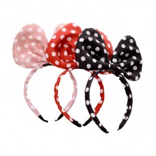 蝴蝶結造型髮箍 圓點兒童髮箍 可愛米奇頭箍