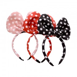 蝴蝶結造型髮箍 圓點兒童髮箍 可愛米奇頭箍