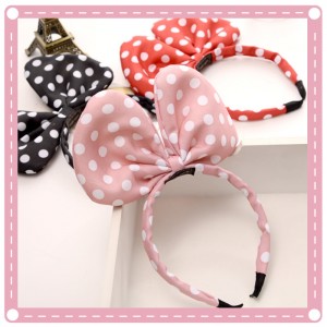 蝴蝶結造型髮箍 圓點兒童髮箍 可愛米奇頭箍