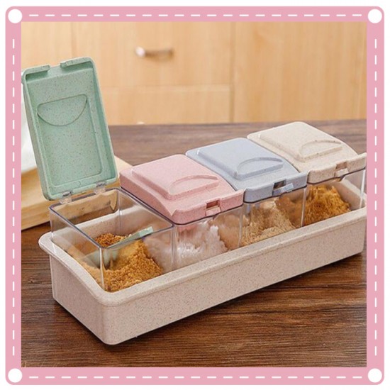 廚房調味瓶 小麥秸稈調味罐  佐料罐調味罐