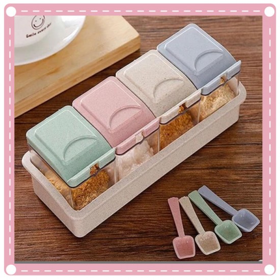 廚房調味瓶 小麥秸稈調味罐  佐料罐調味罐