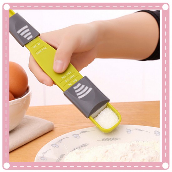 9格烘焙計量勺 雙邊刻度定量勺 DIY工具 烘焙烹飪必備