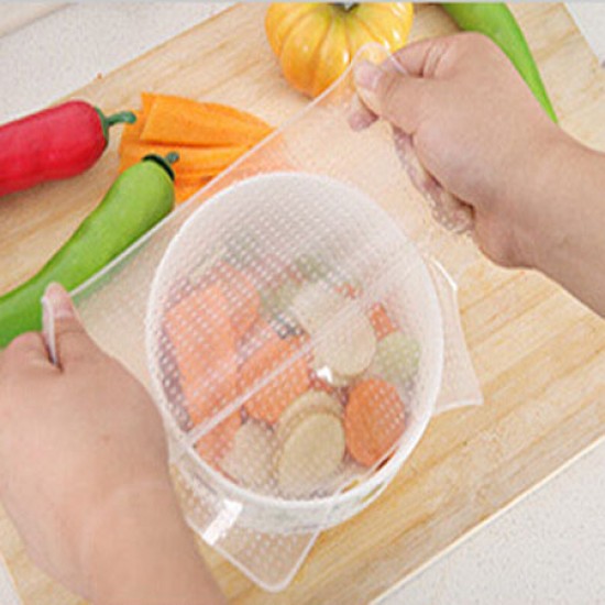 食品級矽膠保鮮膜 可重復使用密封保鮮膜