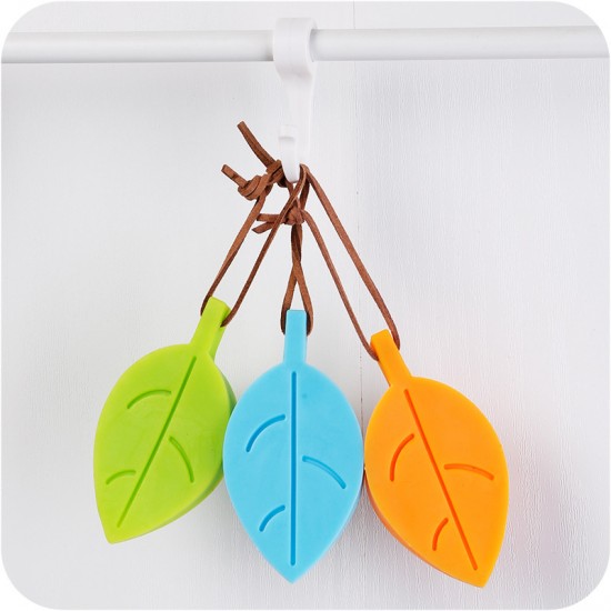 樹葉造型加厚矽膠安全門檔 居家安全必備小物