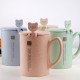小麥秸稈兒童馬克杯 韓國卡通可愛咖啡麥片早餐杯