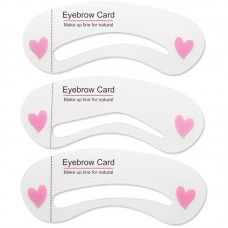 畫眉輔助卡 輕鬆修眉卡 彩妝工具 DIY美妝工具 3枚入