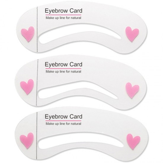 畫眉輔助卡 輕鬆修眉卡 彩妝工具 DIY美妝工具 3枚入