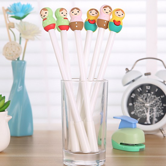 俄羅斯娃娃中性筆 民族女孩原子筆