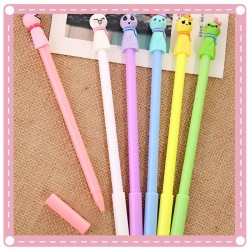 晴天娃娃中性筆 清新可愛黑色原子筆 