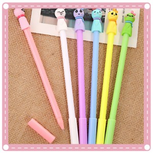 晴天娃娃中性筆 清新可愛黑色原子筆 