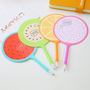 水果扇子圓珠筆 扇子造型筆 學生文具