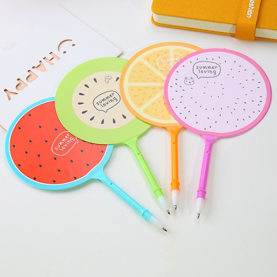 水果扇子圓珠筆 扇子造型筆 學生文具