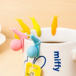 (5入)矽膠蝸牛造型茶包掛夾 杯緣子