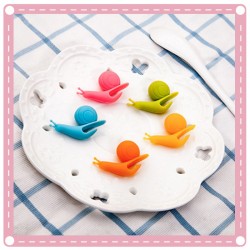 (5入)矽膠蝸牛造型茶包掛夾 杯緣子