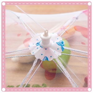 廚房蕾絲網紗折疊食物罩 防蟲餐桌罩飯菜罩