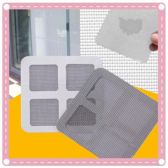 紗窗修補DIY貼片3枚入 防蚊紗門窗戶修補片 門窗補洞網
