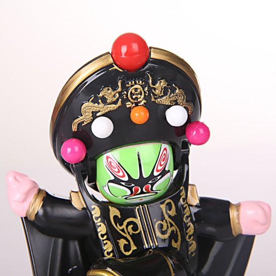 川劇臉譜變臉娃娃筆筒 彩繪公仔高檔禮品筆座