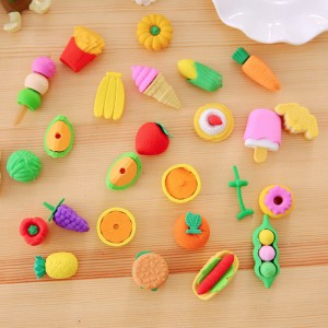 創意文具 學生用品 獎品 仿真食物 袋裝橡皮擦