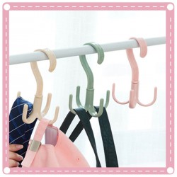 360°可旋轉S鉤 圍巾掛架 皮帶包包收納架 塑膠衣服掛勾