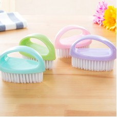 多功能橢圓形清潔刷 軟毛浴缸刷 帶把手洗衣刷