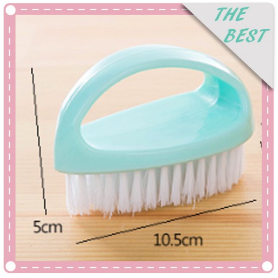 多功能橢圓形清潔刷 軟毛浴缸刷 帶把手洗衣刷