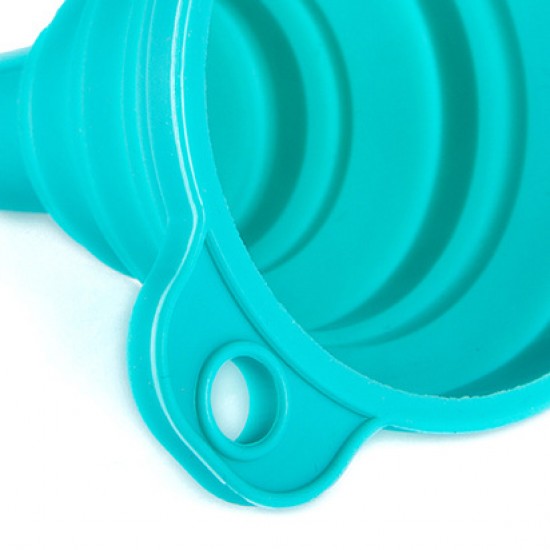 可折疊矽膠漏斗 迷你伸縮漏斗 居家廚房漏斗