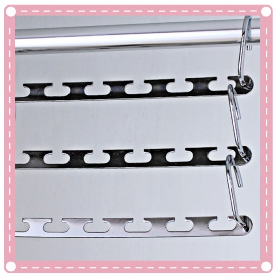 多功能6孔金屬掛衣架 2入裝