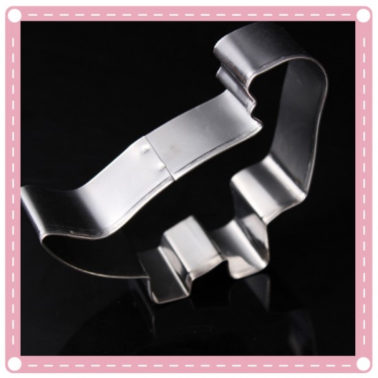 不銹鋼恐龍餅乾模 創意動物水果切模器 4入裝 DIY 烘焙工具