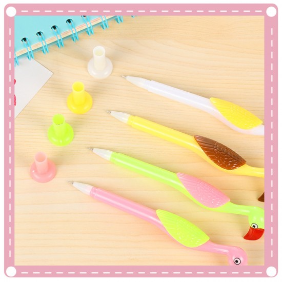 紅鶴造型中性筆 黑色原子筆 學生禮品 辦公文具