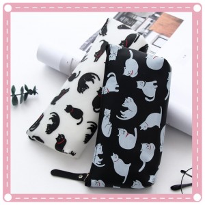 創意文具果凍筆袋 可愛貓咪立體矽膠簡約學生文具筆袋 收納袋