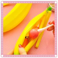 創意可愛矽膠零錢包 香蕉筆袋 學生手拿鉛筆盒 創意可愛矽膠零錢包 香蕉筆袋 學生手拿鉛筆盒