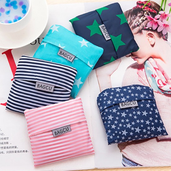 環保折疊式印花購物袋 手提加大收納袋