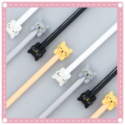 可愛貓咪中性筆0.5mm 超萌黑色原子筆 學生文具