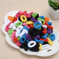 甜美簡約毛巾髮圈 兒童髮圈 100個裝