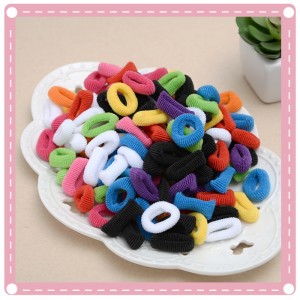 甜美簡約毛巾髮圈 兒童髮圈 100個裝