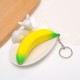仿真食物鑰匙圈 甜甜圈麵包香味吊飾 水果造型吊飾 香蕉鑰匙圈