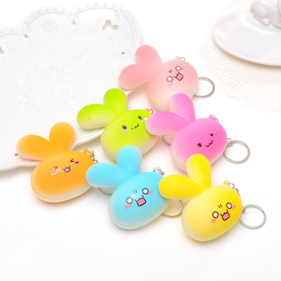 仿真食物鑰匙圈 甜甜圈麵包香味吊飾 水果造型吊飾 香蕉鑰匙圈