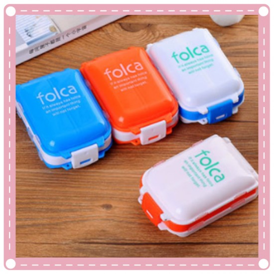 8格隨身藥盒 小物收納盒 首飾盒 一周分藥盒